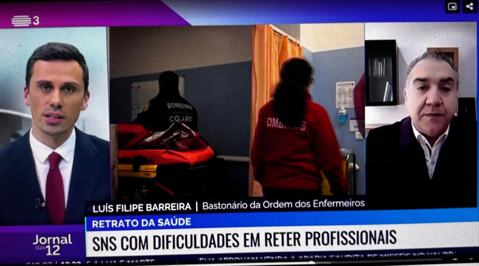 Entrevista RTP3 - Ordem dos Enfermeiros